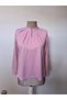 Women's long sleeve mandarin collar modal blouse with chinese knot detail - 4