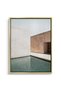 Minimalist Brutalist Architecture Wall Art | Portrait Framed Canvas Print | Luxury Home Decor - 2