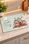 Glass Cutting Board Gingerbread House Christmas Themed - Glass Cutting Board |   30cm X 40cm