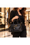 Women's 2-Piece Bag and Wallet Set – Stylish Hand and Shoulder Bag with Gold Buckle, Zipper Closure, Lined, High-Quality Leather Luxury Combination - 2