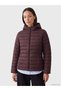 Peak New Season Plum Hooded Women's Puffer Jacket