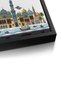 Arabian Nights Skyline Architecture Wall Art | Panoramic Framed Canvas Print | Luxury Home Decor - 4