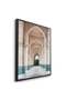 Hassan II Mosque Architecture Wall Art | Portrait Framed Canvas Print | Modern Decor for Living Room - 3