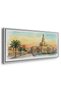 Fanar Mosque Architecture Wall Art | Panoramic Framed Canvas Print | Modern Decor for Living Room - 3