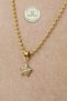 Steel Necklace - Dorika Chain Stone Star 316L Steel Necklace Non-Tarnish Non-Fade 46+5cm - 2