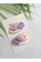 Butterfly Handmade Crochet 2-Piece Snap Buckle Handmade Knitted Children's Cute Hair Accessory - 4