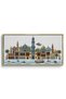 Arabian Nights Skyline Architecture Wall Art | Panoramic Framed Canvas Print | Luxury Home Decor - 2