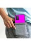 غطاء هاتف محمول من تصميم Khaalis بلون واحد 015 مع جوانب ناعمة سوداء لهاتف OnePlus 9R، وردي - 3
