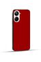غطاء هاتف محمول من تصميم Khaalis بلون صلب 005 مع جوانب ناعمة سوداء لهاتف Realme 10 Pro، أحمر - 2