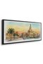 Fanar Mosque Architecture Wall Art | Panoramic Framed Canvas Print | Modern Decor for Living Room - 3