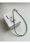 Turquoise and Gold Detailed Combination Necklace
