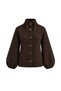 New Season Collar Gathered Button Detailed Women's Knitwear Cardigan 52121069 - 2