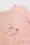 Girl's Long Sleeve Light Pink T-Shirt - 4