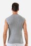 Delux Series Daily Wear for Men 3 Pieces Gray Sleeveless Men's Singlet V-Neck Zero Sleeve T-Shirt - 4