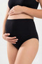 Special Series Day and Night Recovery 4-Pack Women's Black Cotton Lycra High-Rise Maternity Panties - 2