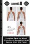 Premium Style Set Body Men's White Cotton Lycra Sports Athlete Undershirt 3-Pack
