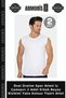 Special Production Sports Undershirt Underwear 2 Pieces Men's White Crew Neck Sleeveless T-Shirt Undershirt