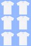 Special Series School Uniforms 6 Pieces White Boys' Short Sleeve Undershirt T-Shirt - 2