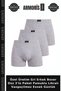 Special Production Gray Men's Boxer Briefs 3-Pack Cotton Lycra Indispensable Flexible Daily Use