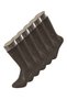Men's Flat Socks 6 Pack 9101/Black