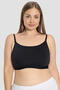 Premium Basic Clothing Maternity Wear Black Women's Breastfeeding Half Tank Top Bustier with String Straps - 4