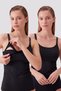 Special Series Women's Cotton Covered Nursing Undershirt Black 2-Pack Plain Undershirt Postpartum Recovery Undershirt