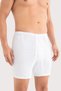 Delux Series Combed Cotton for Men Cotton Plus Size Men's Long Underpants Boxer 2'Li Package White - 4