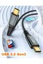 كابل USB C إلى USB C قصير، 0.5 متر، USB 3.2 الجيل الثاني، كابل شحن سريع، نقل بيانات عالي السرعة 20 جيجابت في الثانية - 5
