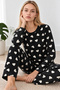 Women's Patterned Double Multi-Color Comfortable Pajama Set 4826 - 4