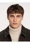 Men's Brown Shirt Collar Regular Fit Coat - 5