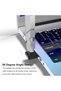 محول USB 3.0 بزاوية 90 درجة (4 قطع)، زاوية عمودية وأفقية، موصل تمديد USB ذكر إلى أنثى - 4