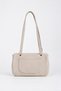 Women's Sapphire Mink Suede Flap Shoulder Bag with Lockable Adjustable Crossbody Strap and Back Pocket - 3