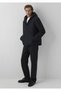 Men's Black Hooded Jacket Jet Black Jacket - 3