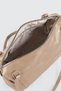 Women's Emerald Mink Shiny Faux Leather Crossbody Zippered Lined Bowling Shoulder Bag - 4