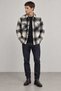 Black Double Pocket Regular Fit Plaid Men's Shirt |   Ee1001211791