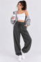 Unisex Anthracite Striped Sweatpants - 3