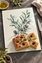 Mediterranean Botanical Patterned Tempered Glass Cutting Board 25X35 cm Presentation Board - 4