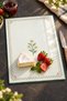 Kitchen Patterned Tempered Glass Cutting Board 25X35 cm Floral and Textured Presentation Board - 4