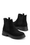 Serlen women's classic everyday boots with double elastic, black suede - 2