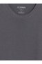 Peak New Season Anthracite Regular Fit Thin Fabric T-Shirt /03 - 6