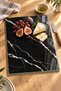 Black Marble Patterned Tempered Glass Cutting Board 25X35 cm - 4
