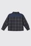 Baby Boy Long Sleeve Navy Blue Shirt - 2