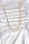 Brass Gold Color Fringed Model Women's Necklace Tg27Bko11008 - 2