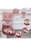 Pink Christmas Stockings 3 Packs 16 Inch Xmas Stocking Sparkling Sequined Cuff with Santa/Snowman/Reindeer Dolls for Kids Family Fireplace Holiday Christmas Party Decorations - 4
