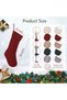 4 Pack Christmas Stockings, 18 Inches Large Christmas Stocking, Cable Knitted Xmas Stocking, Hanging Stocking Decorations for Holiday Christmas Party Family Decor (Red White Green) - 4