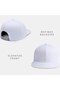 Flat Brim Snapback Cap for Men and Women - Adjustable Hip Hop Baseball Hat, Plain Street Style Flat Peak Cap, One Size - 2