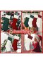 4 Pack Christmas Stockings, 18 Inches Large Christmas Stocking, Cable Knitted Xmas Stocking, Hanging Stocking Decorations for Holiday Christmas Party Family Decor (Red White Green) - 7