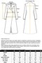 Soft Touch Large Size Overcoat with Handkerchief Collar Embroidery Detail Black 6925 - 7
