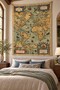 Ornate Framed Classic World Map Vintage Atlas Digital Printed Stain Resistant Washable Fabric Wall Covering Wall Tapestry Decorative Tapestry - 2