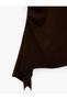 Crew Neck Short Sleeve Asymmetrical Knit Sweater with Waistband - 3